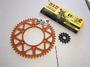 KIT TRASMISSIONE CORONA ERGAL PIGNONE KTM SX EXC SXF CATENA DID DZ2 120 - Foto 1 di 1