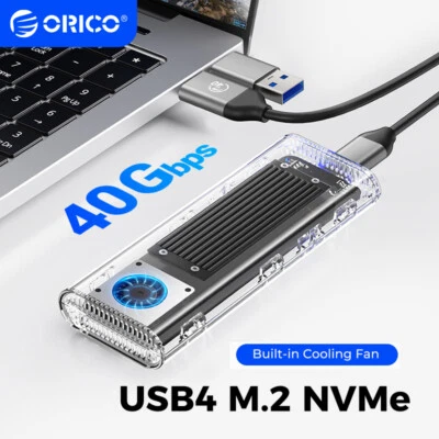 ORICO M.2 NVMe SSD Gehäuse 40Gbps USB3.2 USB4/Thunderbolt PCIe M2 Adapter MKey - Bild 1 von 4
