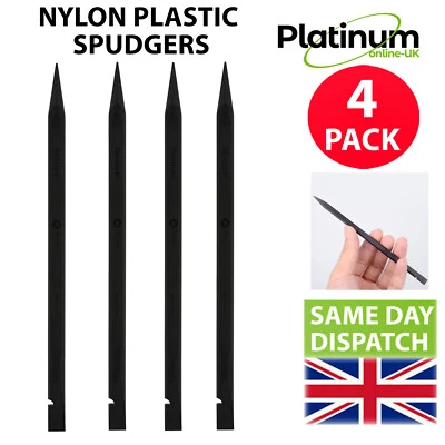 4 x Black Nylon Plastic Spudger Tool For iPad iPhone iPod Tablet Laptop Repairs - Image 1 of 4
