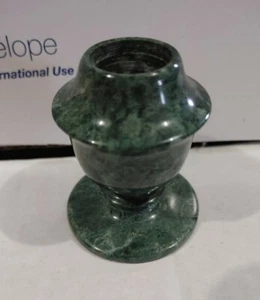 Candle Stick Holder Marble Candle By Compliments Crowning Touch Green - Picture 1 of 3