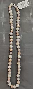 Freshwater Pearl Necklace (7-8mm) Pink, Lavender, White W/SS(925) closure - Picture 1 of 4