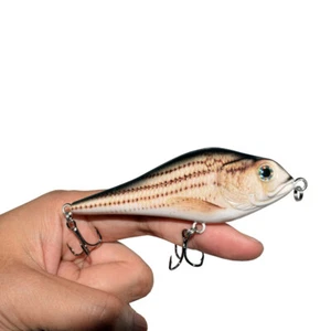 3pcs Fishing Lure JerkBait Minow Swimbait Hard Baits Muskie Pike Lure 4inch - Bild 1 von 4