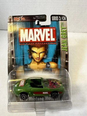 Maisto Marvel X-Men Jean Grey Ford Mustang Mach III Diecast Car 2003 Series 2 - Image 1 of 3