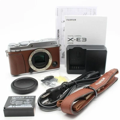 FUJIFILM X-E3 24.3MP Mirrorless Camera Brown (Limited Edition Color) w/body cap - image 1 of 4