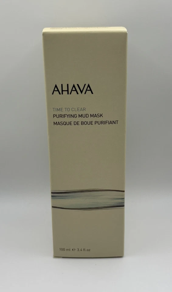 AHAVA Purifying Mud Facial Mask Time to Clear 3.4 fl.oz -