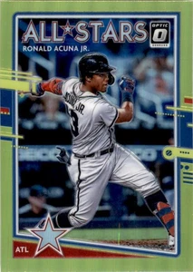 Ronald Acuna Jr. 2020 Donruss Optic verde lima #199 Atlanta Braves - Imagen 1 de 2