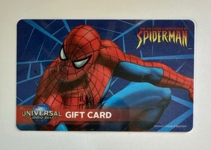 Universal Studios SPIDERMAN Park GIFT CARD - Picture 1 of 1