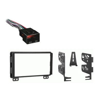 Kit de painel de instalação de rádio compatível com Ford Explorer 2004-2005 chicote estéreo duplo DIN - Imagem 1 de 3