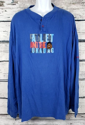 Camisa masculina manga longa Platinum Fubu Fat Albert and the Junkyard Gang tamanho XL - Imagem 1 de 4