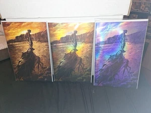 LIMITED TO 25 SETS TRIBUTE WES CRAVEN FREDDY KRUEGER SCREAM VIRGIN, FOIL, PURPLE - Picture 1 of 7