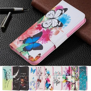For Motorola Moto G62 G32 G42 G52 G71 X30 E32 Wallet Case Leather Painting Cover - Picture 1 of 25