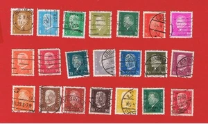 Germany #366-386  VF used  Ebert & Hindenburg  w/2 overprints  Free S/H - Picture 1 of 1