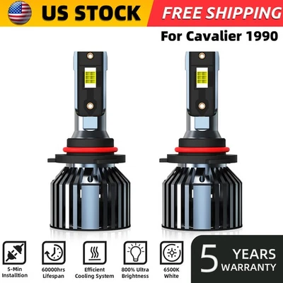 Kit de bombillas de faros LED haz alto/bajo 6000 k para Chevrolet Cavalier 1990 9005/HB3 Foto 1 de 4