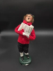 Byers Choice Ltd. The Carolers 1999 Man Caroler Holding Music Signed - USA - Picture 1 of 7