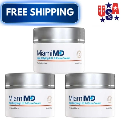 MiamiMD (Miami MD) Crema Lifting y Firme Desafiante de la Edad para Cuello y Cara - Paquete de 3 50 ml Foto 1 de 4