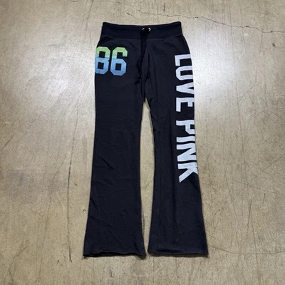 Victoria's Secret “LOVE PINK 86” XS Campus Sweat Pants Flare 2011 Vintage Rare - Image 1 of 4