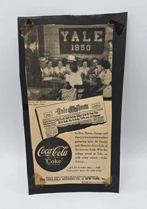 Coca Cola Coke Yale University-Vintage 1950 Newspaper Advertisement-Scrapbook - Picture 1 of 4