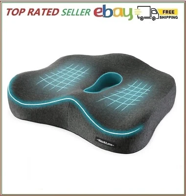 Orthopedic Seat Cushion Pillow For Sciatica Prostate Tailbone Hemorrhoid Chair - Image 1 of 4