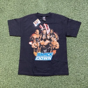 WWE Shirt XL Kid NEW Vintage Y2k Wrestling Smack-Down Undertaker Kane Benoit Tee - Picture 1 of 10