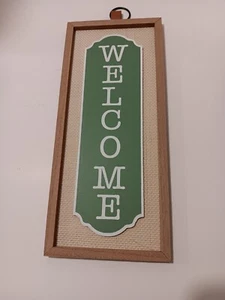 Letrero de bienvenida colgante de madera de granja, decoración del hogar madera pintada nuevo #8 - Imagen 1 de 2