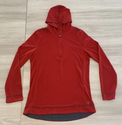 Sudadera con capucha roja con cremallera Alo CoolFit 1/4 para mujer ropa deportiva talla XXL Foto 1 de 4
