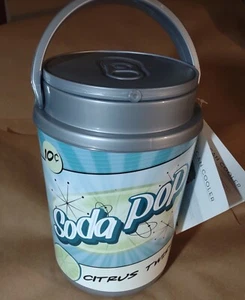 Picnic Time Brand 4 Qt. Mini 6-Can Cooler, Citrus Soda Pop Design - Picture 1 of 13