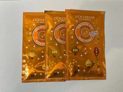 Lote de 3 PERLAS DE BAÑO COSECHA MIEL L'OCCITANE Perles De Bain 0,7 oz cada una Foto 1 de 2