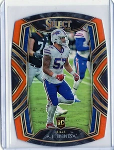 A.J. EPENESA Bills 2020 NFL SELECT FOOTBALL ORANGE CLUB LEVEL DIE CUT ROOKIE  - Bild 1 von 2