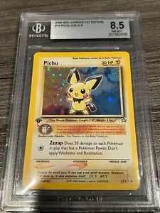 #12 2000 Neo Genesis Pichu Holo - 1st Edition – Pop 37 – BGS 8.5 - (PSA/CGC) - Picture 1 of 4