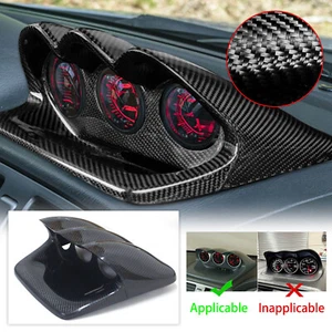 Carbon Fiber For 2002-07 Subaru Impreza WRX STI 7-9th GDA Triple Gauge Pod 60mm - Picture 1 of 14