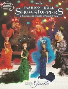 Crochet Fashion Doll Show Stoppers American School Of Needlework #1232 - Picture 1 of 2