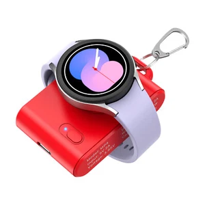 New Wireless Magnetic Charger For Samsung Galaxy Watch 5/5 Pro/4/3/Active 2 Red - Picture 1 of 10