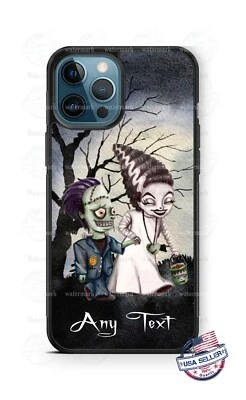 Halloween Frankenstein Trick or Treat Design Personalized Phone Case Cover Gift - Image 1 of 4