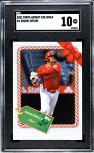 2021 Topps Advent Calendar #1 Shohei Ohtani	SGC 10 GEM MINT Dodgers Angels - Picture 1 of 3