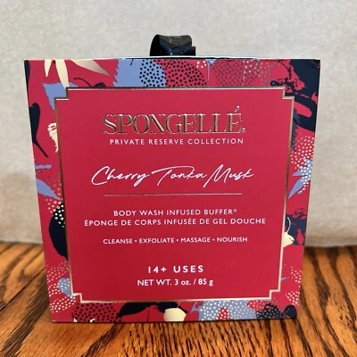 Spongelle Body Wash настоянный буфер - новый - ВИШНЕВЫЙ МУСКУС ТОНКА - Изображение 1 из 3