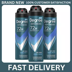 Degree Men Antiperspirant Dry Spray Cool Rush 3 Count Deodorant - Picture 1 of 15