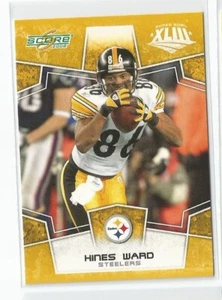 Score Super Bowl 2008 oro Pittsburgh Steelers Hines Ward #251 - Imagen 1 de 1