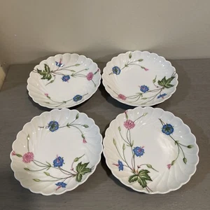 4 In Set Haviland LIMOGES FRANCE FLORENCE PATTERN FRUIT DESSERT BERRY BOWLS 5” - Picture 1 of 6