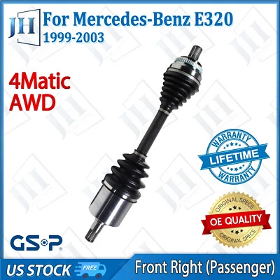 Eje delantero derecho OE para 00 01 02 03 Mercedes-Benz E320 E430 4Matic AWD Foto 1 de 4