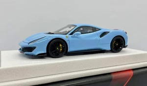 1/43 BBR FERRARI 488 PISTA, LAPLATA BLUE MR LOOKSMART MAKEUP D&G TECNOMODEL - Picture 1 of 14