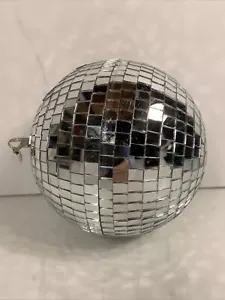 Mirror Disco Ball 6 Inch Silver Hanging Party Disco Ball Decoration - Picture 1 of 4