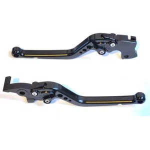 Long Black Clutch & Brake Levers For KTM RC 125 2014-2023 - Picture 1 of 5
