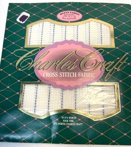 Charles Craft Waste Fabric 8.5 Count 12" X 18" All Cotton Cross Stitch Fabric - Picture 1 of 3