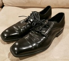 joseph abboud black patent dress shoe