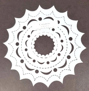 RETIRED Crafter's Workshop 6x6 CARNATION Template Scrapbook Page Stencil TCW139S - Picture 1 of 1