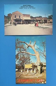 Vintage Lot Dodge City KS unbenutzte Postkarten Kansas #2 - Bild 1 von 2