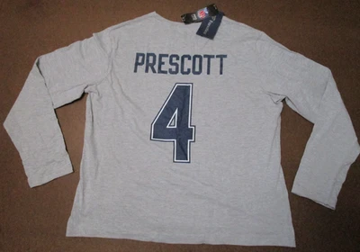 Nuevo Dallas Cowboys NFL Fútbol Dak Prescott Camiseta Estilo Camiseta Mujeres XL NUEVO CON ETIQUETAS Foto 1 de 4