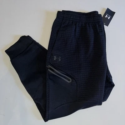 Under Armour Unstoppable Fleece Grid Joggers Men’s XL Black $110 - Image 1 of 4
