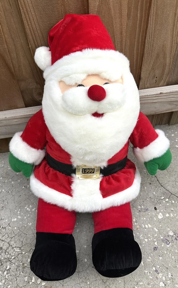 VTG JC Penny Holiday Collection 1999 Plush Santa Claus Stuffed Toy 29” Red/White - Image 1 of 4