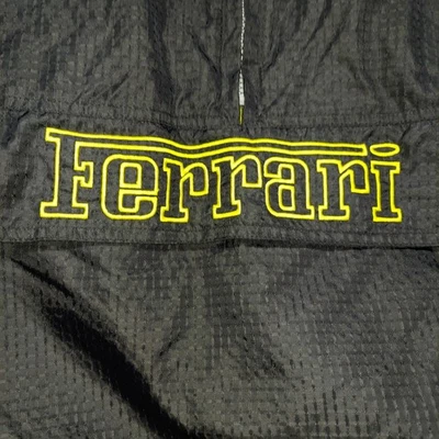 VTG Ferrari Double Sided Men's Jacket Sm Black Yellow Pockets Licensed 00654934 - Image 1 of 4